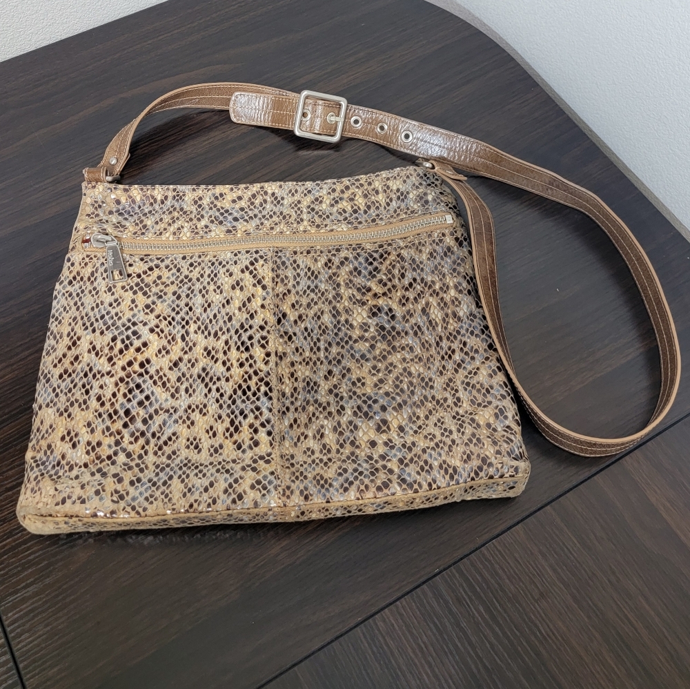 Hobo Y2K Crossbody Cheeta Print Shine Bag
